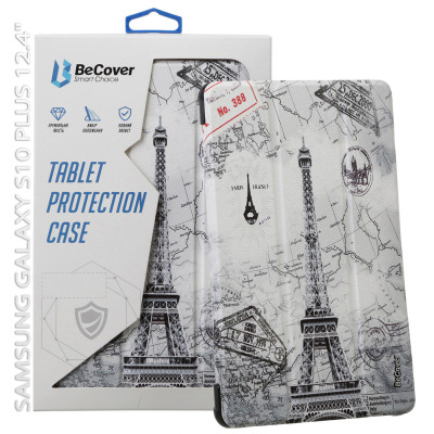 Чехол для планшета BeCover Smart Case Samsung Galaxy Tab S10 Plus (SM-X820/SM-X826) 12.4" Paris (712246) Винница - изображение 1