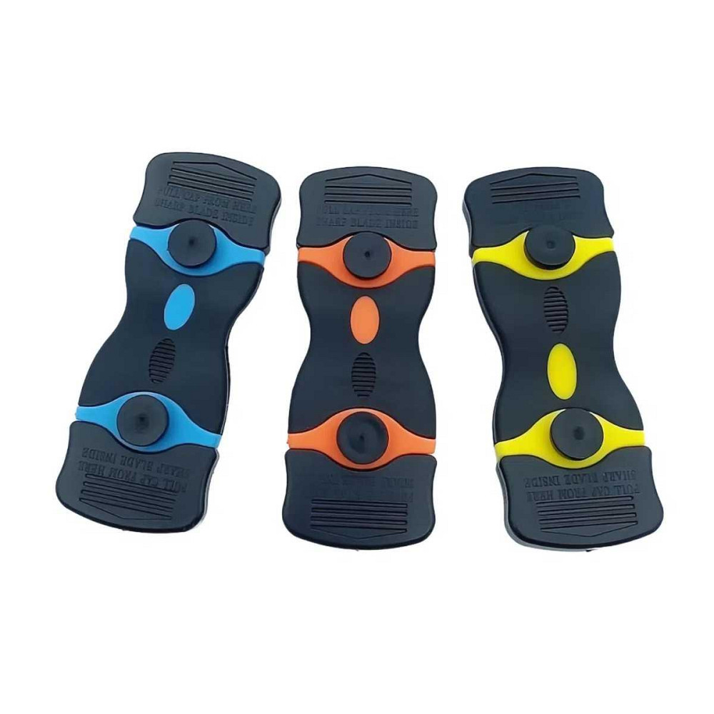 Скребок-нож универсальный двусторонний с 20 сменными лезвиями, инструмент для очистки пластика и стали Киев - изображение 6