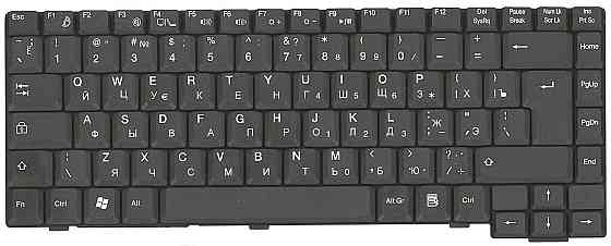 Клавиатура для ноутбука Fujitsu Amilo (M6450, M6450G) Black, RU (вертикальный энтер) Вінниця