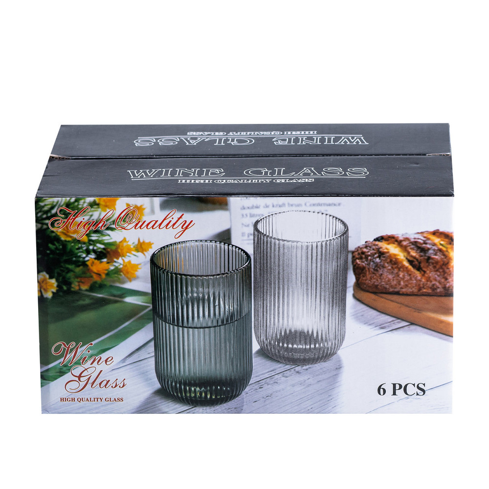 TS Kitchen Набір склянок із товстого скла 6 штук по 450 мл прозорий Киев - изображение 3