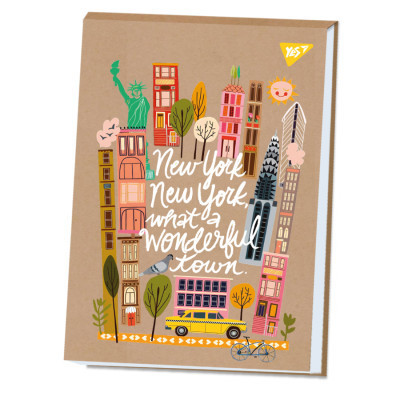 Альбом для малювання Yes А4 30 аркушів клеєний білила "Hummingbird" крафт (130581) Вінниця - фото 1