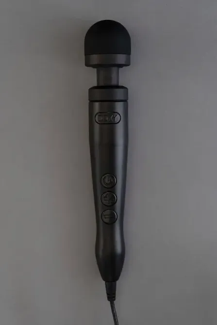 Вібромасажер DOXY Die Cast 3 Matt Black, дуже потужний, живлення 220В, металевий корпус Львів - фото 7