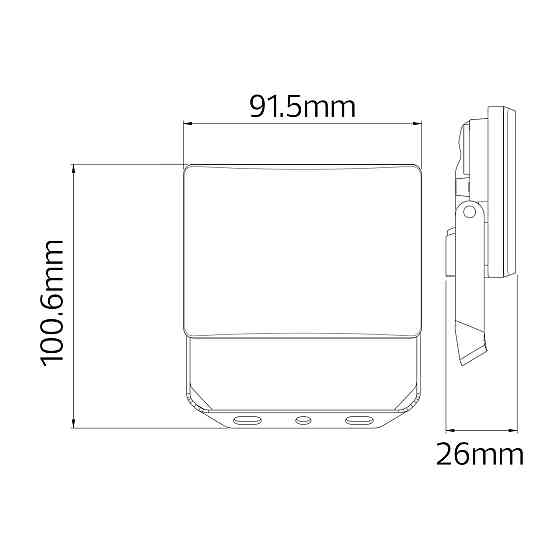 Прожектор светодиодный матовый 10W 6400K PEGASUS-10 Киев