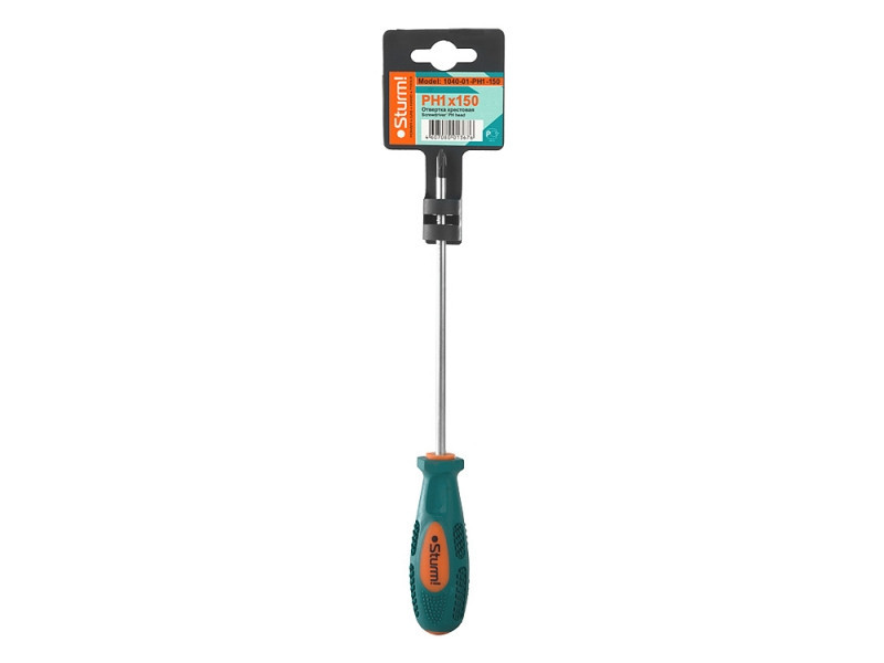 Отвертка крестовая Sturm PH1x150мм 1040-01-PH1-150 (читать описание) Ровно - изображение 1