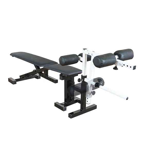 Лавка регульована з від'ємним кутом та тренажером для ніг Стійки, лавки для жиму і присідань без стійок Київ