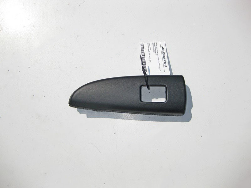 Mercedes-Benz  A2217200689 9E43 Чорна шкіряна накладка кнопки склопідйомника передніх правих дверей S-Class W221 Одесса - изображение 1