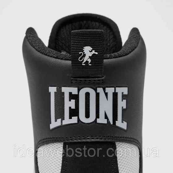 Боксерки Leone Premium Black/Lime мужские боксерские ботинки для бокса тренировок и ринга легкие с противоскользящей подошвой 45 Киев
