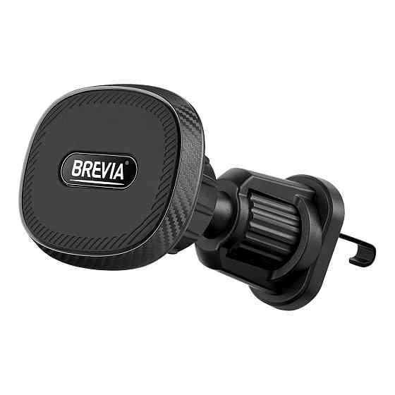 Держатель телефона автомобильный Brevia AirVent Pro MagStrong на дефлектор, 6 магнитов, черный Львов