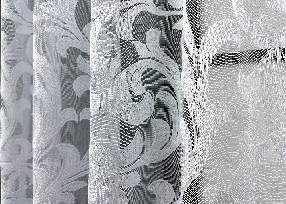 Коротка тюль, висотою 1,2м, жаккард колір білий 1599т Київ - фото 4