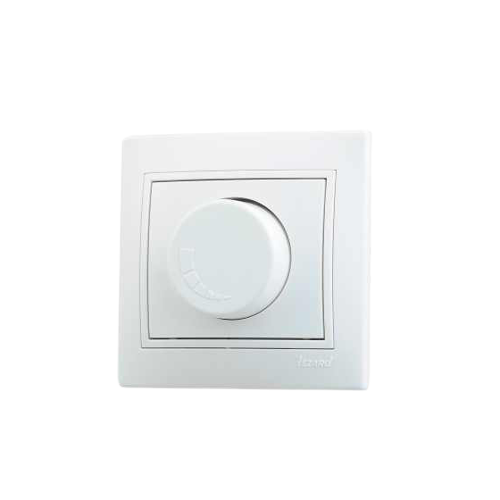 MIRA білий Вимикач диммерний 500W з фільтром і білою вставкою 701-0202-116 Лезард Житомир