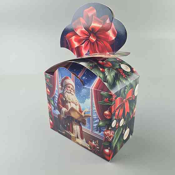 Новогодняя подарочная картонная упаковка для конфет (1000грм) №197 