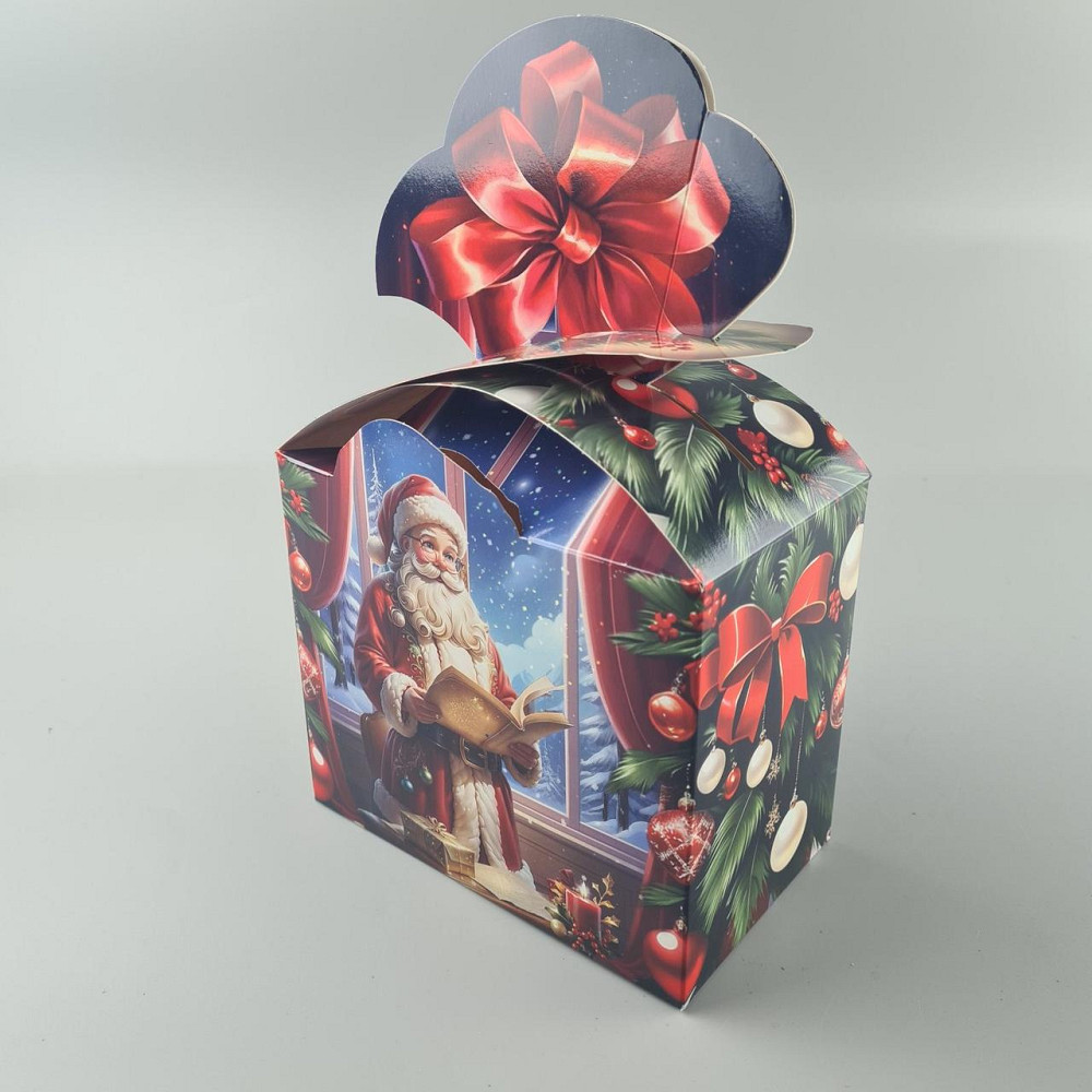 Новогодняя подарочная картонная упаковка для конфет (1000грм) №197 