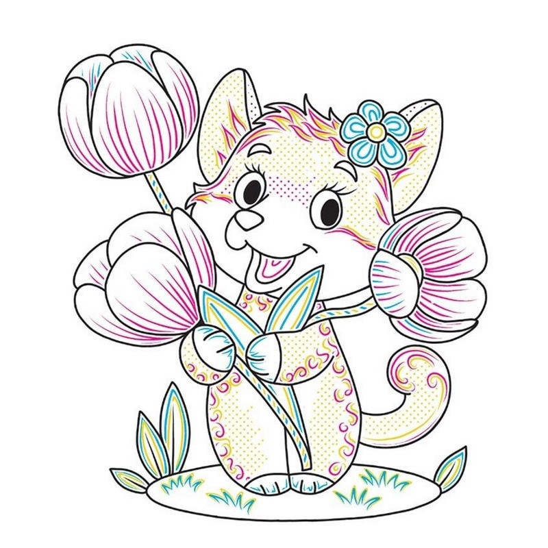 Детская книга-раскраска 