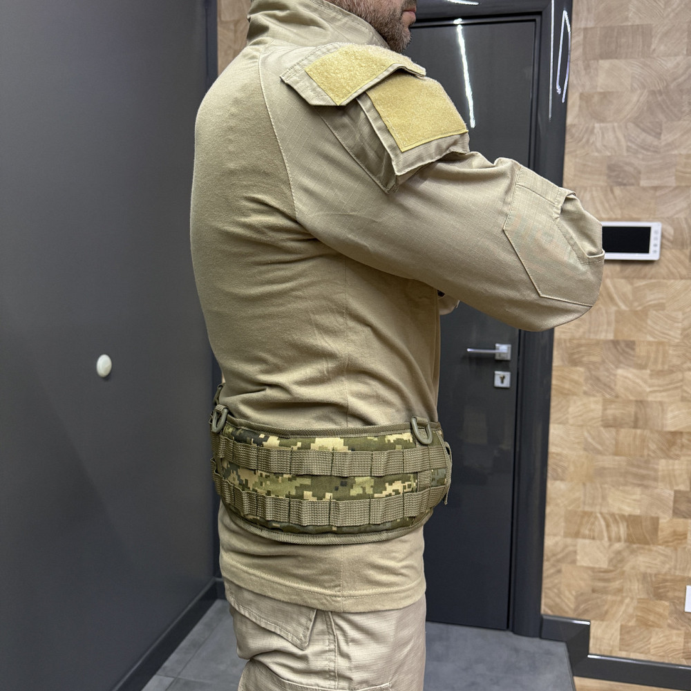 Пояс разгрузочный с Молли, Пиксель, Cordura 1000D, WINTAC, варбелт тактический боевой пояс, разгрузка поясная Solmir Киев - изображение 4