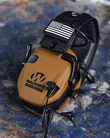 АКТИВНІ ТАКТИЧНІ ПРОТИШУМНІ ЗАХИСНІ НАВУШНИКИ ДЛЯ СТРІЛЬБИ SLIM SHOOTER coyot ВТ1124 Одеса