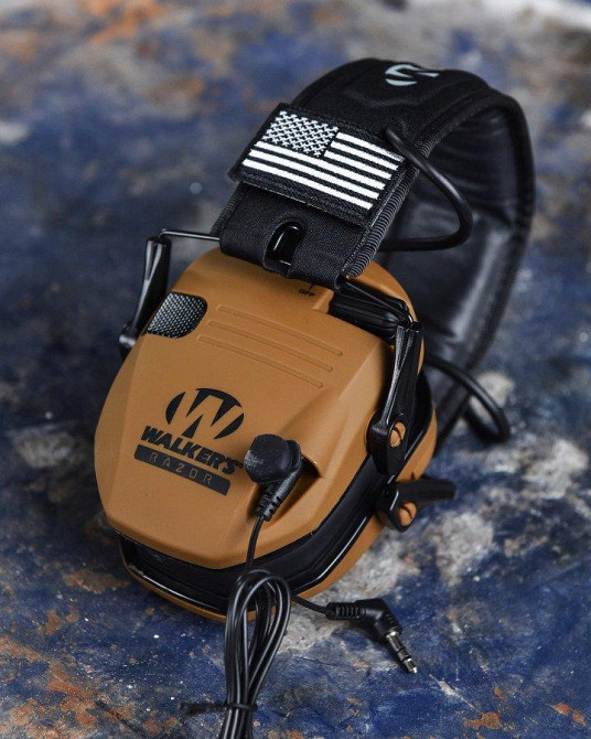 АКТИВНЫЕ ТАКТИЧЕСКИЕ ПРОТИВОШУМНЫЕ ЗАЩИТНЫЕ НАУШНИКИ ДЛЯ СТРЕЛЬБЫ SLIM SHOOTER coyot ВТ1124 Одесса - изображение 4