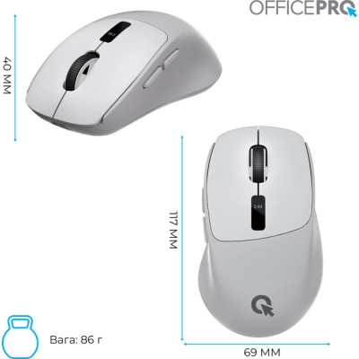 Мишка OfficePro M398G Wireless/Bluetooth Gray (M398G) Вінниця - фото 7