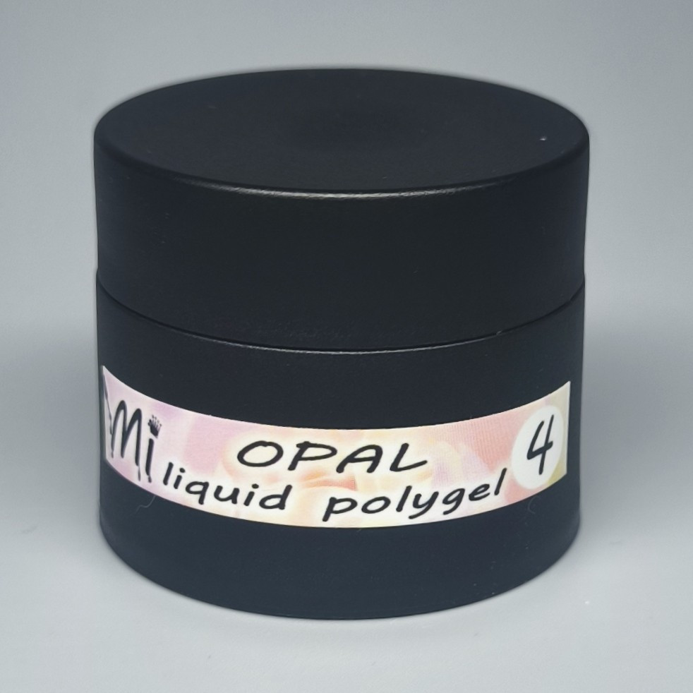 Рідкий полігель Мі OPAL #4 рожево-фіолетовий з шимером 20мл (баночка) Херсон - фото 1