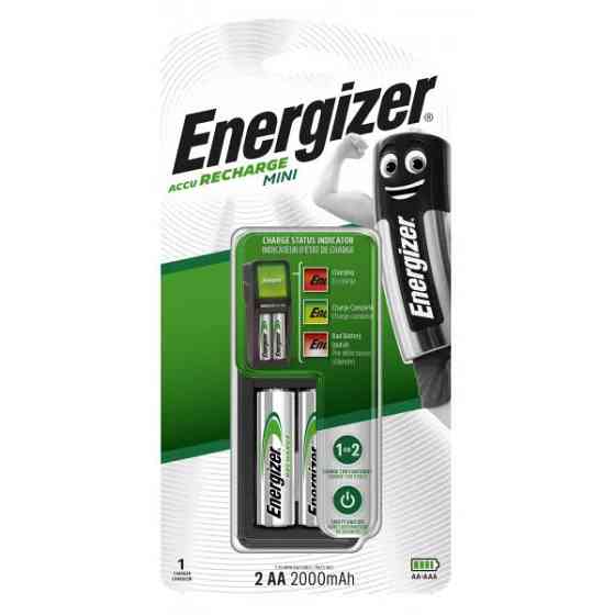 Зарядний пристрій Energizer CH2PC3 Mini EU + 2 NH12/AAA 700mAh (для АА, АААА акумуляторів) Вінниця