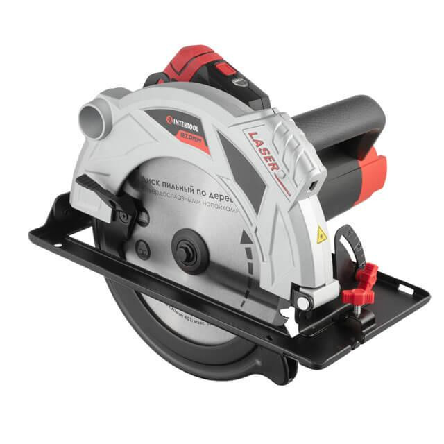 Пила дискова INTERTOOL WT-0623, 2,0 кВт, 5000 об/хв, кут 90°-45°, розпил 85-56 мм, диск 235×30 мм, лазер, - Гарантія 36 міс Львів - фото 1