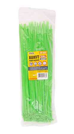 MASTERTOOL Хомут нейлоновий MASTERTOOL 4.8х300 мм 100 шт зелений 20-1732 Киев