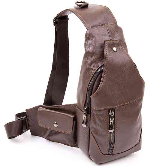 Сумка кросс боди Vintage 20402 Серо-коричневая Киев