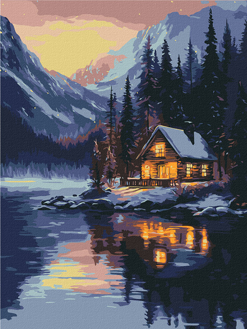 Зимний закат Київ - фото 1