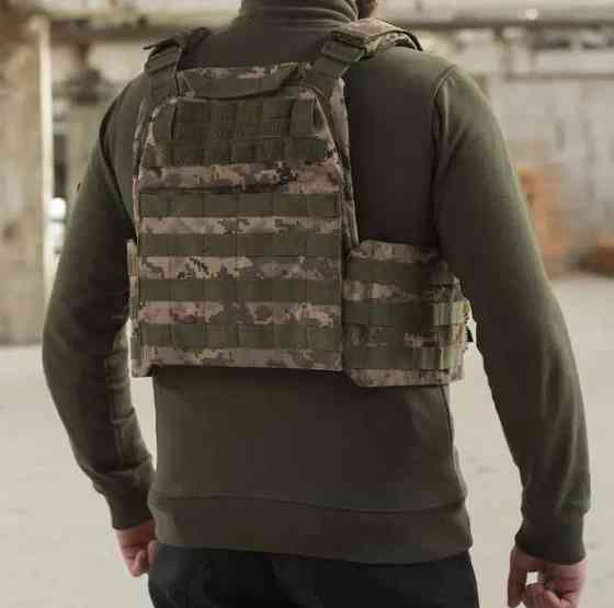 Тактическая плитоноска Молли с быстрым сбросом + подсумки (без плит) Пиксель Киев