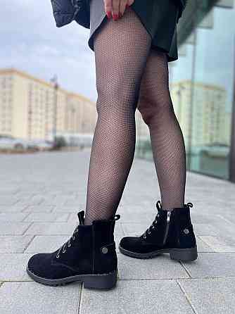 Черевики жіночі D and V 2025 чорні (зима, замша натуральна) (2979) 38 Коломыя