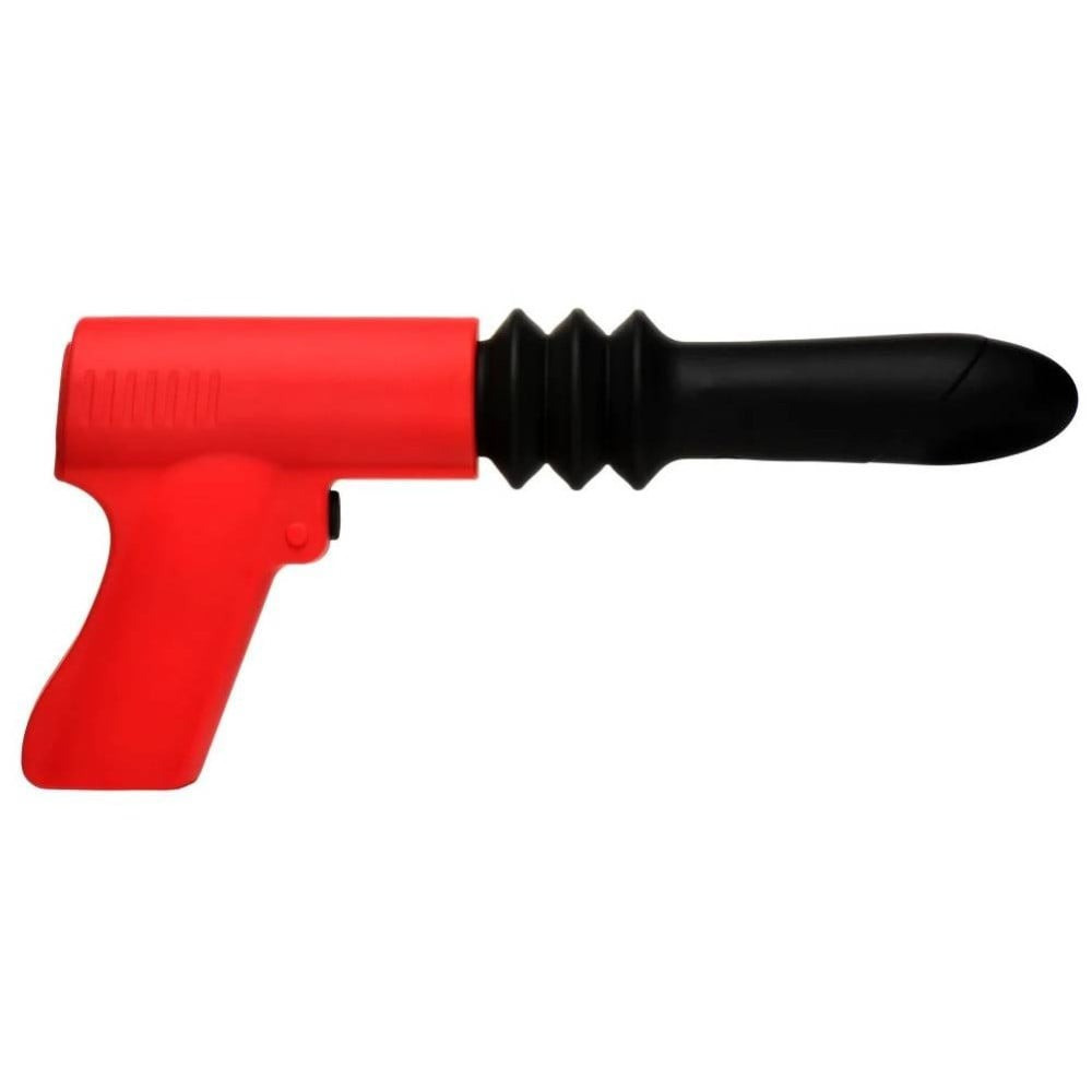 Вибратор в форме пистолета, с фрикциями Master Series Pistol Pounder красно-черный Sex Aura Киев - изображение 1