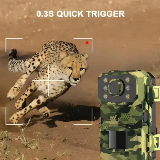 Камера для охоты на солнечной батарее A8S 4G, датчик движения, камуфляж Коломия