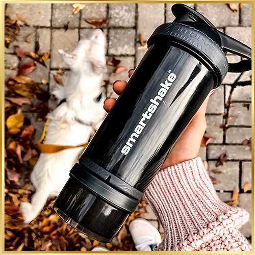 Шейкер спортивный для воды и спортивного питания черный цвет SmartShake Revive 750ml Black Киев - изображение 11