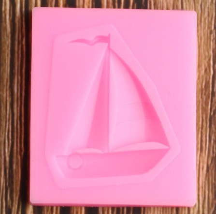 Молд кондитерский Кораблик 39 на 46 мм розовый Киев - изображение 1