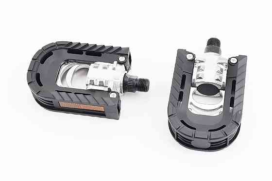 Педалі FOLDING складані 9/16" (100x70x28mm) пластико-алюминієві, чорно-сірі YH-99X Київ