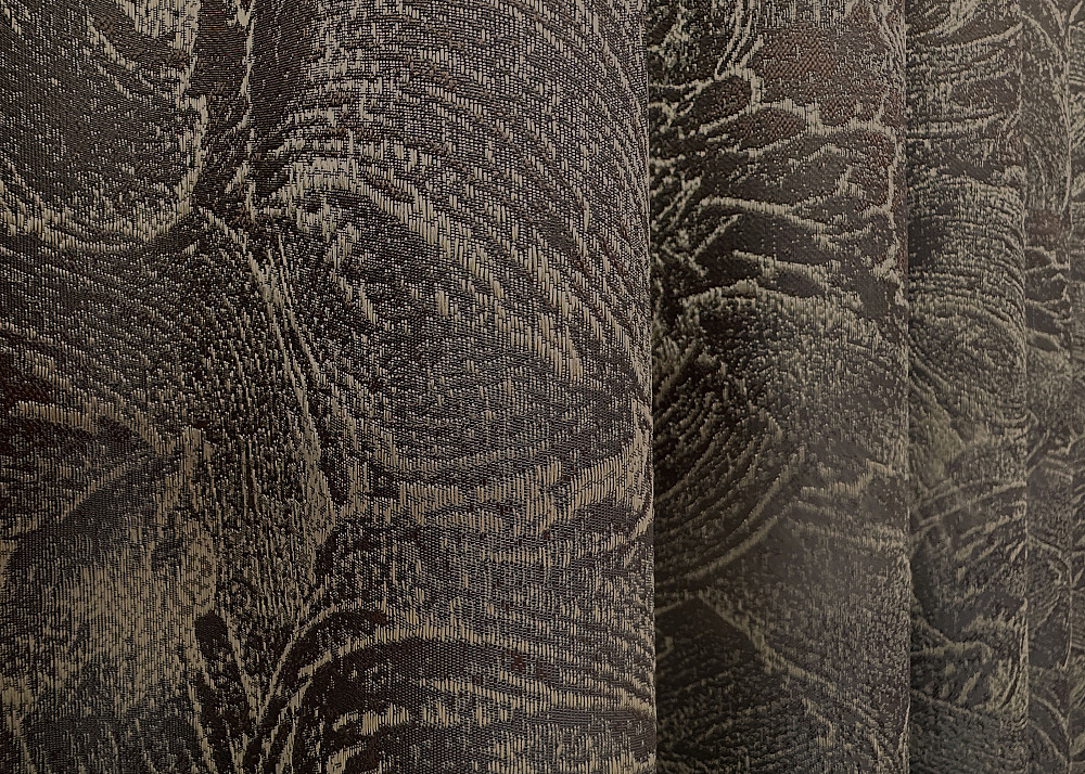 Комплект готовых штор VR-Textil Жаккард Fantasy № 1630ш Шоколадний с бежевым 150х290 см 2 шт (33-0534) Киев - изображение 8