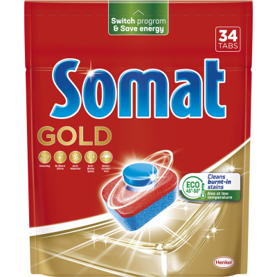 Таблетки для посудомийних машин Somat Gold 34 шт. (9000101577105/9000101808209) Вінниця - фото 1