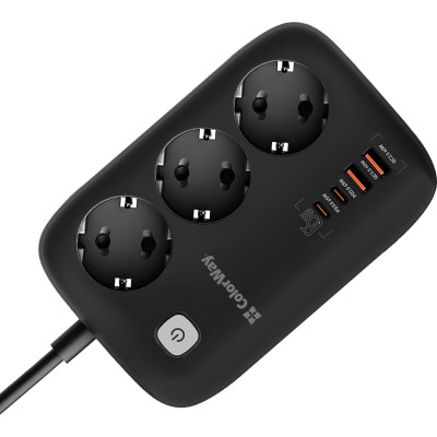 Сетевой фильтр питания ColorWay CW-CHE34PDB 3 роз/4USB GaN3 Pro (CW-CHE34PDB) Винница - изображение 9