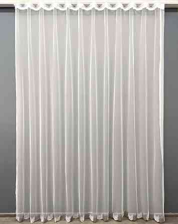 Тюль VR-Textil 1466т Грек-сетка с вышивкой Молочный с какао 300х270 см (42-0330) Киев