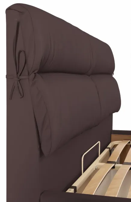 Кровать Edinburgh Comfort 120 х 190 см Fly 2231 С подъемным механизмом и нишей для белья Темно-коричневый Киев - изображение 5