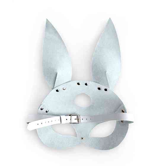 Шкіряна маска Зайчика Art of Sex - Bunny mask, колір Білий Sex Aura Київ