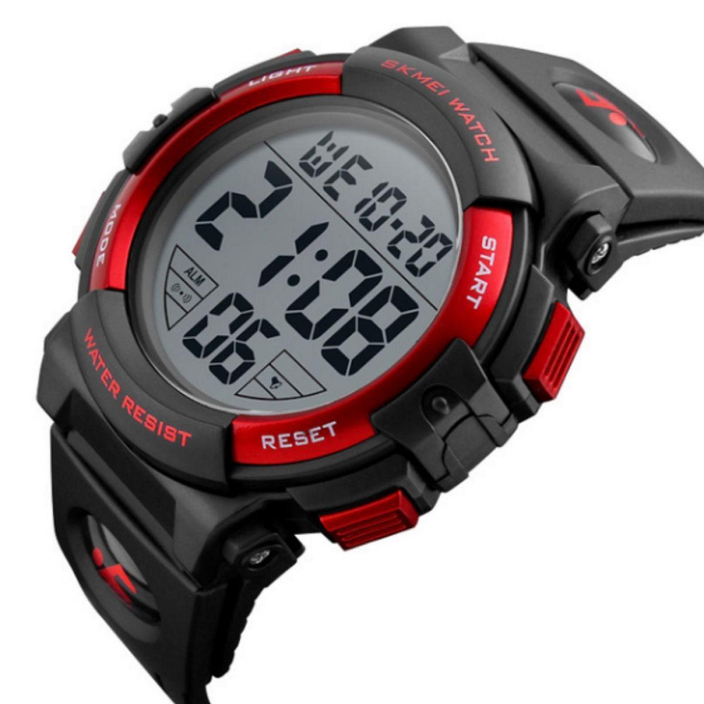 Чоловічий спортивний наручний годинник Skmei 1258 Червоний Вінниця - фото 2