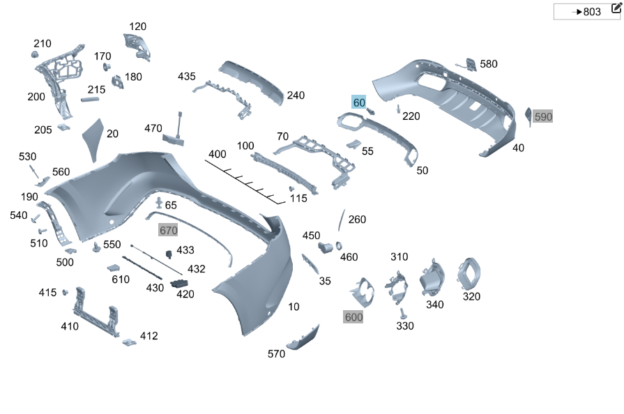 Mercedes-Benz  A1678853905 Нова кришка - заглушка буксирувального гака в задньому бампері GLE W167 GLS X167 Одеса - фото 2