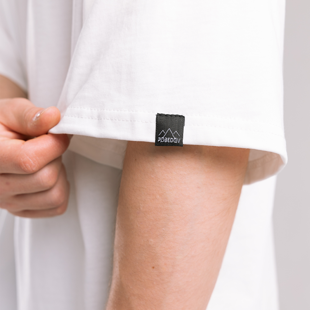 Молочна футболка. Футболка оверсайз чоловіча. Базова футболка Pobedov Nude Київ - фото 8