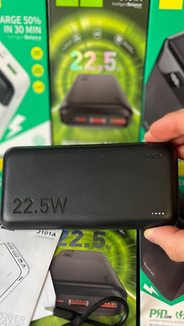 Павербанк Hoco J101A 20000mAh быстрая зарядка 22.5W. Киев - изображение 3