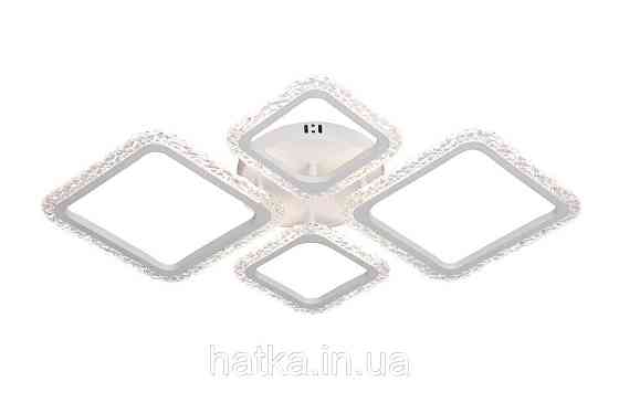 Люстра потолочная светодиодная VALESO Акрил/Металл Белый 84W 2966/2+2 Киев