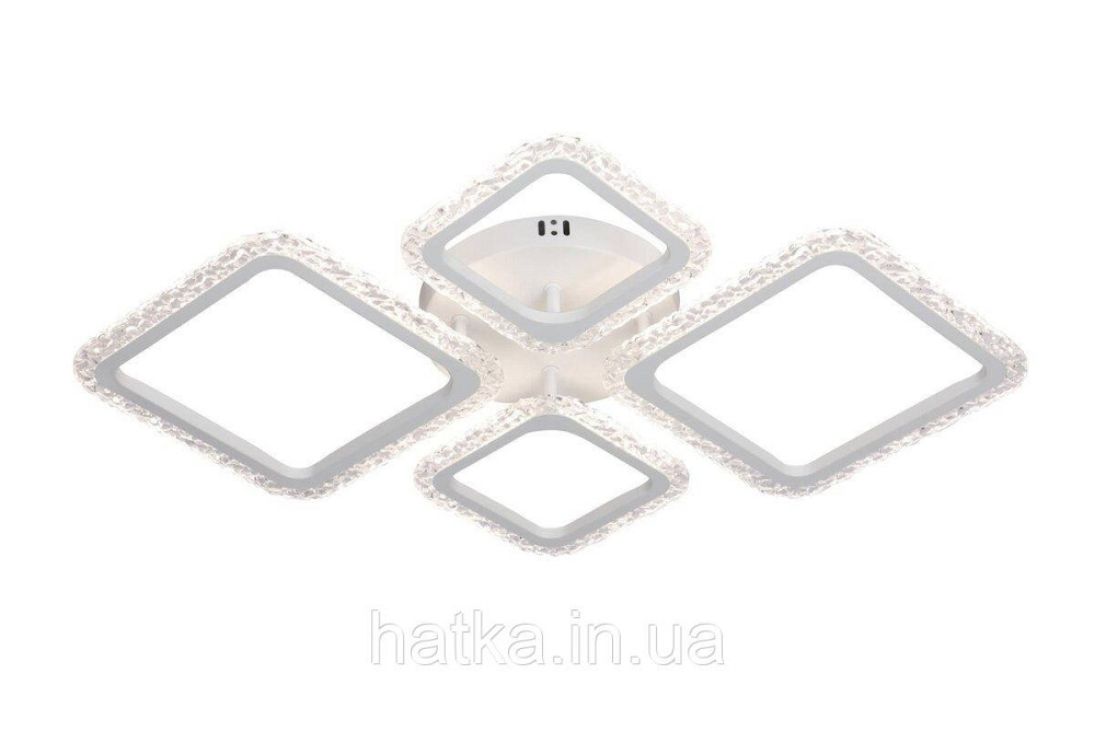 Люстра потолочная светодиодная VALESO Акрил/Металл Белый 84W 2966/2+2 Киев - изображение 1