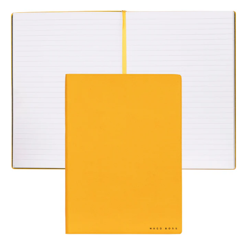 Блокнот A5 Hugo Boss ESSENTIAL  Yellow Lined Ровно - изображение 1