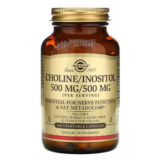 Холін та Інозитол (Choline/Inositol) 250 мг/250 мг 100 капсул Київ
