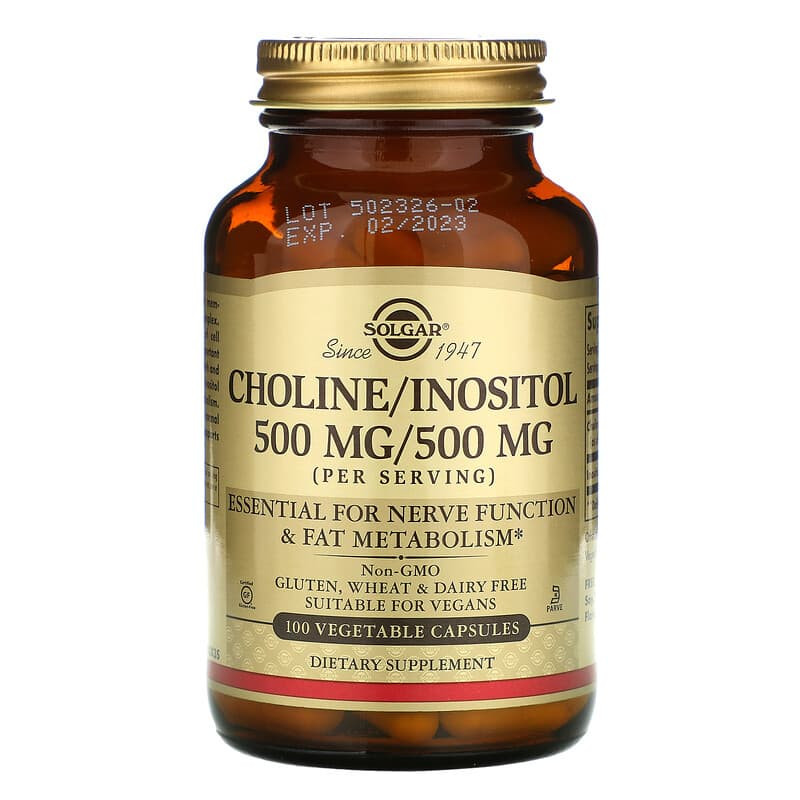 Холин и Инозитол (Choline/Inositol) 250 мг/250 мг 100 капсул Київ - фото 1