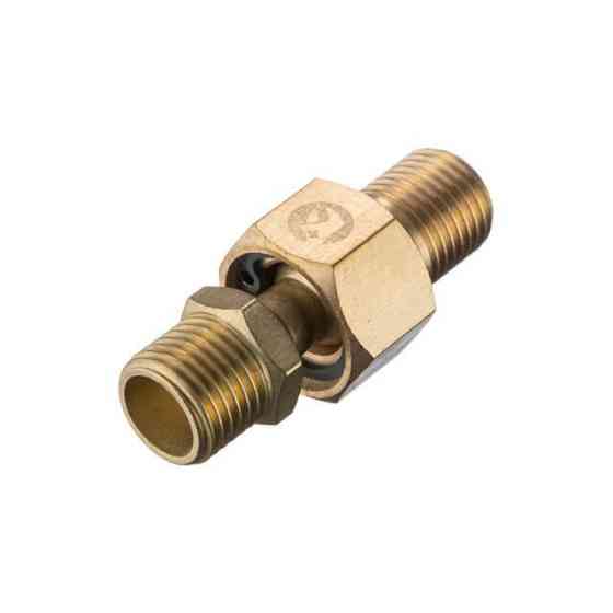 Шарнір поворотний, зовнішня різьба 1/4"-1/4", латунь, STORM INTERTOOL PT-2208 Київ